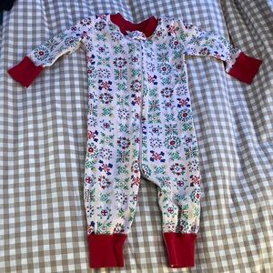Hanna Andersson one piece outfit size 6-9 months Christmas